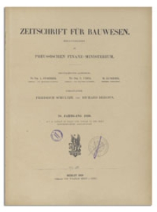 Zeitschrift f&uuml;r Bauwesen, Jr. 70, 1920, H. 1-3
