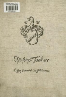 Christoph Hackner : ein schlesischer Barockbaumeister