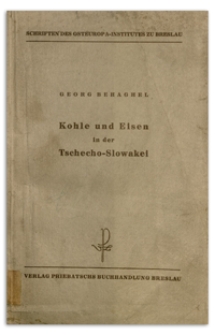 Kohle und Eisen in der Tschecho-Slowakei