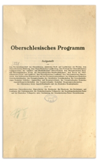 Oberschlesisches Programm