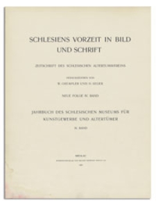 Jahrbuch des schlesischen Museums f&uuml;r Kunstgewerbe und Altert&uuml;mer. 4. Bd.