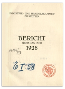 Bericht über das Jahr 1928