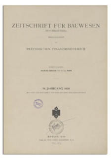 Zeitschrift für Bauwesen, Jr. 76, 1926, H. 4-6