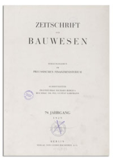 Zeitschrift für Bauwesen, Jr. 79, 1929, H. 10