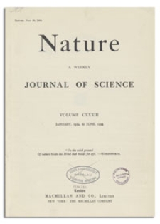 Nature : a Weekly Journal of Science. Volume 133, 1934 March 17, No. 3359