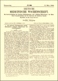 Die seitliche Pharyngotomie behufs Exstirpation maligner Geschwülste der Tonsillargegend, Deutsche Medicinische Wochenschrift, 1886, Jg. 12, No. 10, S. 157-158, 178-180