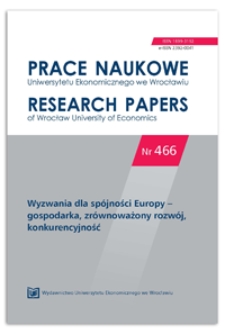 Konwergencja regionalna w regionach słabiej rozwiniętych Unii Europejskiej w latach 2001-2014