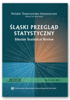 Spis treści [Śląski Przegląd Statystyczny = Silesian Statistical Review, 2017, Nr 15 (21)]