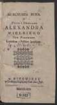 Kurcyusza Rufa O Zyciu i Dzieiach Alexandra Wielkiego. T. 1 / Łacińskim i Polskim Językiem