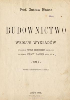Budownictwo. Tom 1. Część 1