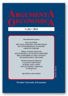 Spis treści [Argumenta Oeconomica, 2011, Nr 1 (26)]