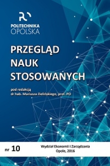 Przegląd Nauk Stosowanych, nr 10, 2016