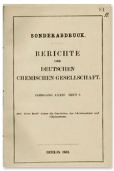 Ueber die Oxydation der l-Arabons&auml;ure und l-Xylons&auml;ure, Berichte der Deutschen Chemischen Gesellschaft, 1901, Jahrgang XXXIV, Heft 8, s. 1362-1372