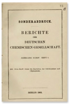 Ueber die Oxydation der l-Arabonsäure und l-Xylonsäure, Berichte der Deutschen Chemischen Gesellschaft, 1901, Jahrgang XXXIV, Heft 8, s. 1362-1372