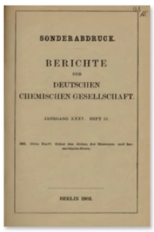 Ueber den Abbau der Rhamnon- und Isosaccharin-Säure, Berichte der Deutschen Chemischen Gesellschaft, 1902, Jahrgang XXXV, Heft 13, s. 2360-2370