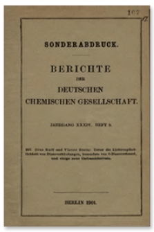 Ueber die Lichtempfindlichkeit von Diazoverbindungen, besonders von 3-Diazocarbazol, und einige neue Carbazolderivate, Berichte der Deutschen Chemischen Gesellschaft, 1901, Jahrgang XXXIV, Heft 9, s. 1668-1684