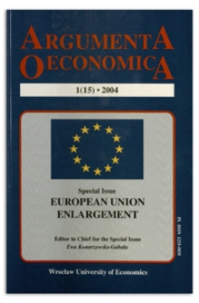 Spis treści [Argumenta Oeconomica, 2004, No 1 (15)]