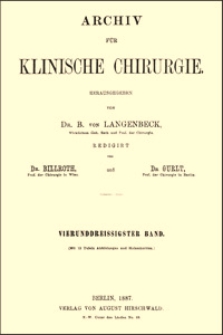 Ueber die Ausschaltung todter Räume aus der Peritonealhöhle, mit besonderer Rücksicht auf die Exstirpation der aus der Beckenhöhle ausgehenden Geschwülste, Archiv für Klinische Chirurgie, 1887, Bd 34, S. 635-657