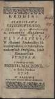 Kroniki Stanisława Orzechowskiego / przez M. Zygmunta Alexandra Nałęcz Włynskiego [...] z Łacińskiego na Polskie Przetłumaczone