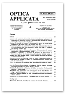 Investigation of the aerosol component of the atmosphere by means of measurements of scattering coefficients of light