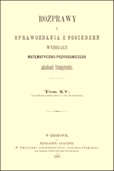 O fizyjologicznem zachowaniu się przełyku i mechanizmie połykania u człowieka, Rozparawy i Sprawozdania z Posiedzeń Wydziału Matematyczno-Przyrodniczego Akademii Umiejętności, 1887, T. 15, s. 203-210