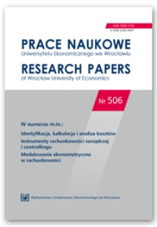 Kierunki wykorzystania metod ekonometrycznych w analizie informacji dostarczanych przez system rachunkowości