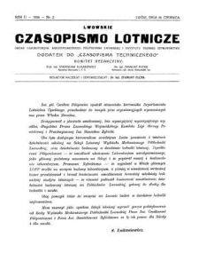 Lwowskie Czasopismo Lotnicze. R. 2, 25 Czerwca 1934, Nr 2