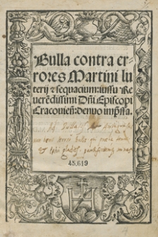 Bulla contra errores Martini luterii