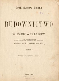 Budownictwo. Tom 1. Część 3