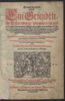 Ein new Kochbuch, Das ist Ein Gründtliche Beschreibung, wie man recht und wol, nicht allein von vierfüssigen, heymischen und wilden Thieren, sondern auch von mancherley Vögel unnd Federwildpret […] kochen und zubereiten sole […]