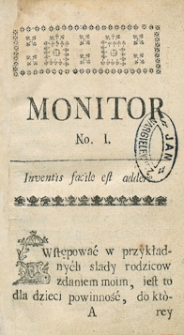 Monitor Warszawski. R.1765 Nr 61