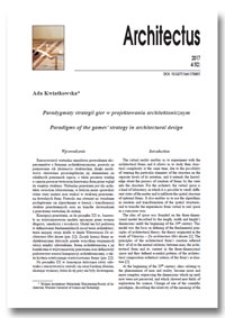 Paradygmaty strategii gier w projektowaniu architektonicznym