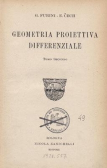 Geometria proiettiva differenziale. T. 2