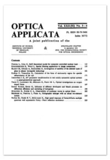 Calculation of the form of stationarity region for speckle refractometry of the eye