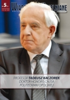 Wiadomości Uczelniane : pismo informacyjne Politechniki Opolskiej : wydanie specjalne, nr 5 (182), kwiecień 2009