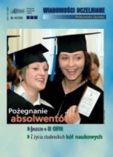 Wiadomości Uczelniane : pismo informacyjne Politechniki Opolskiej, nr 4 (129), listopad-grudzień 2004