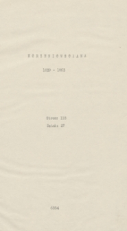 Korzeniowsciana. [Drobne pisma Józefa Korzeniowskiego i materiały jego dotyczące z lat 1839-1863]