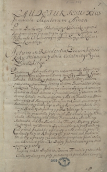 [Miscelanea z lat 1599, 1694 i 1737-1750, zawierające odpisy listów, mów i innych materiałów odnoszących się przeważnie do spraw politycznych Polski okresu panowania Augusta III]