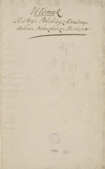 Dziennik podr&oacute;ży kr&oacute;la Stanisława Augusta na Ukrainę [w 1787 r.]