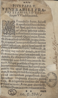 Constitutiones In Dioecesana Synodo Wladislaviensi Praesidente [...] Stanislao Carncovio [...] editae [...] ; Accesserunt Admonitiones quinque circa Sacramenta faciendae eodem [...] Carncovio [...] Auctore