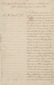 Mowy Jego Królewskiej Mości Stanisława Augusta z poprawkami własną Króla ręką poczynionemi