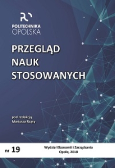 Przegląd Nauk Stosowanych, nr 19, 2018