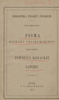 Powieści kozackie i gawędy. - Wyd. 2, przejrz. i popr.