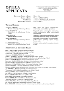 Studies of polymer surface topography by means of optical profilometry