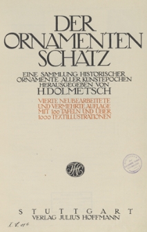 Der Ornamentenschatz : eine Sammlung historischer Ornamente aller Kunstepochen