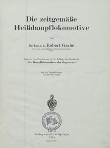 Die zeitgemäße Heißdampflokomotive