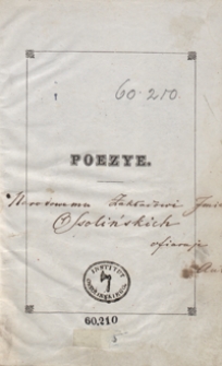 Kwiaty bez woni : poezye Kornela Ujejskiego