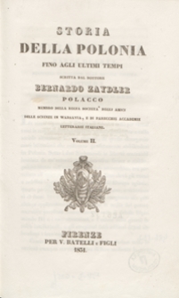 Storia della Polonia fino agli ultimi tempi. Volume II