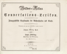 Bilder-Atlas zum Conversations-Lexikon : ikonographische Encyklopädie der Wissenschaften und Künste. Sechste Abtheilung: Schiffbau und Seewesen. [Tafeln]