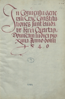 [Materiały dotyczące sejmów lat 1540-1562]